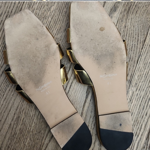 Saint Laurent Gold Women's Shoes - Picture 7 of 7